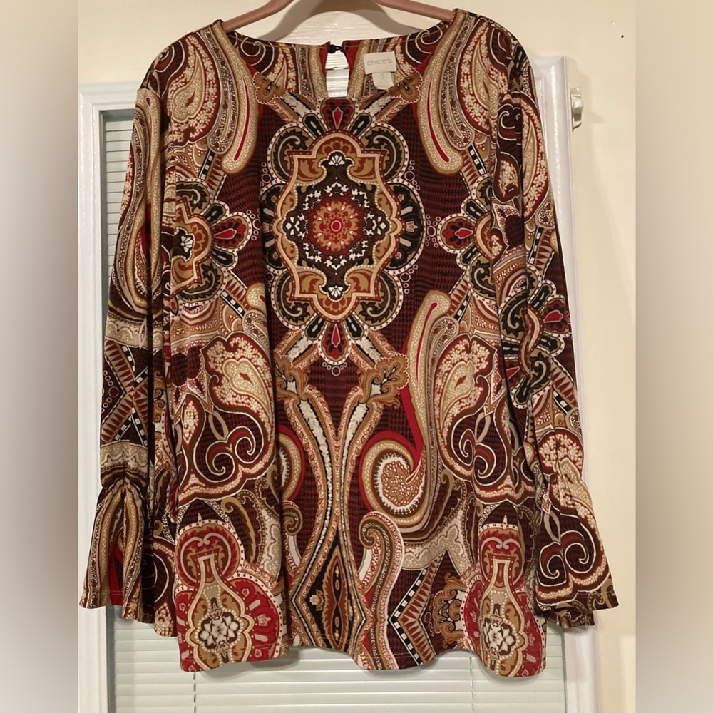 Chicos paisley top